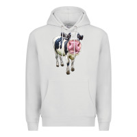 Dove Grey Cute Holstein Premium Hoodie - LillyAllenDesigns