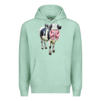 Seafoam Cute Holstein Premium Hoodie - LillyAllenDesigns