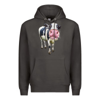 Smoke Cute Holstein Premium Hoodie - LillyAllenDesigns