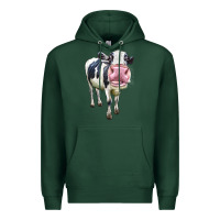 Sports Green Cute Holstein Premium Hoodie - LillyAllenDesigns