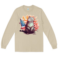 Mushroom cat8 Long Sleeve Tee - Unal Design
