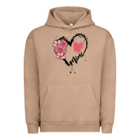 Pigment Burro mimi flower heart Urban Hoodie - MaliasSmallBusiness