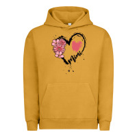 Pigment Peanut Butter mimi flower heart Urban Hoodie - MaliasSmallBusiness