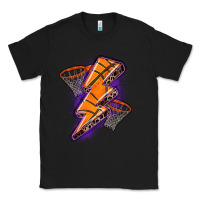 Black basketball lightning bolt Classic Tee - Zillion Design Studio