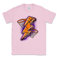 Bubblegum Pink basketball lightning bolt Classic Tee - Zillion Design Studio