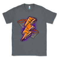 Charcoal Heather basketball lightning bolt Classic Tee - Zillion Design Studio