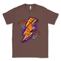 Chestnut basketball lightning bolt Classic Tee - Zillion Design Studio