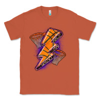 Copper basketball lightning bolt Classic Tee - Zillion Design Studio
