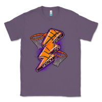 Lavender basketball lightning bolt Classic Tee - Zillion Design Studio