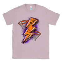 Lilac basketball lightning bolt Classic Tee - Zillion Design Studio