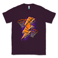 Plum basketball lightning bolt Classic Tee - Zillion Design Studio