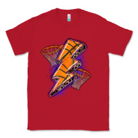 Red basketball lightning bolt Classic Tee - Zillion Design Studio