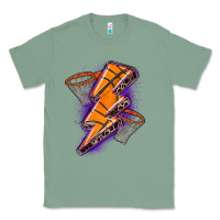 Sage basketball lightning bolt Classic Tee - Zillion Design Studio