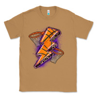 Toasted Coconut basketball lightning bolt Classic Tee - Zillion Design Studio