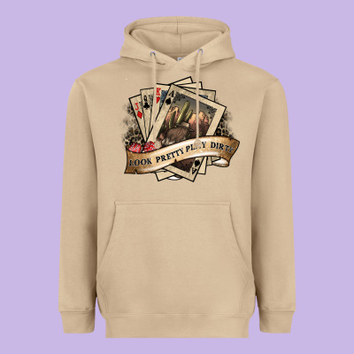 Look Pretty Play Dirty Heavyweight Hoodie Designed By Sublimationcraftshop
