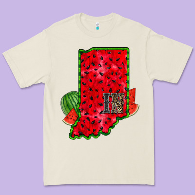 Indiana Watermelon Premium Tee Designed By Racoondesign