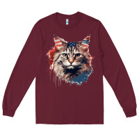 Burgundy cat9 Long Sleeve Tee - Unal Design