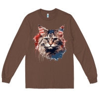 Chestnut cat9 Long Sleeve Tee - Unal Design