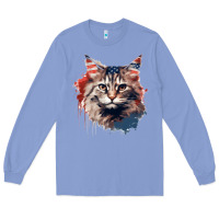 Colony Blue cat9 Long Sleeve Tee - Unal Design