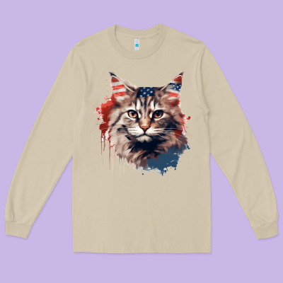 Cat9 Long Sleeve Tee Designed By Unal Design