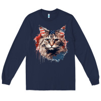 Navy cat9 Long Sleeve Tee - Unal Design