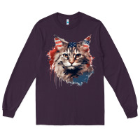 Plum cat9 Long Sleeve Tee - Unal Design