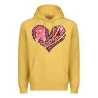 Breast Cancer Awareness Heart Premium Hoodie | Teevron