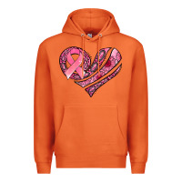 Carrot breast cancer awareness heart Premium Hoodie - Jasminsmagicworld