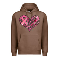 Chestnut breast cancer awareness heart Premium Hoodie - Jasminsmagicworld