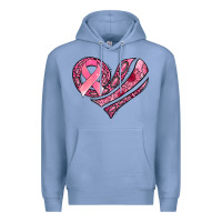 Colony Blue breast cancer awareness heart Premium Hoodie - Jasminsmagicworld
