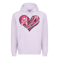 Lilac breast cancer awareness heart Premium Hoodie - Jasminsmagicworld