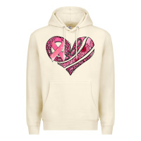 Sandshell breast cancer awareness heart Premium Hoodie - Jasminsmagicworld