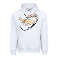 White personalized grandma Urban Hoodie - MaliasSmallBusiness