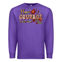 Purple have courage and be kind Premium Sweatshirt - JahusDesignShop