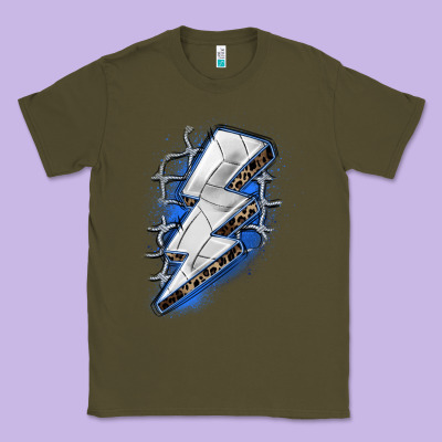 Classic Tee volleyball lightning bolt