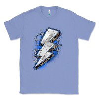 Colony Blue volleyball lightning bolt Classic Tee - Zillion Design Studio