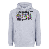 Heather Grey Perfectly Wicked Heavyweight Hoodie - CowhideDigitalArt