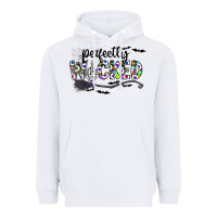 White Perfectly Wicked Heavyweight Hoodie - CowhideDigitalArt