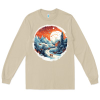 Mushroom deer snow house design Long Sleeve Tee - Unal Design