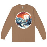 Toasted Coconut deer snow house design Long Sleeve Tee - Unal Design