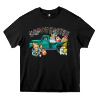 Black Happy Easter truck Heavy Core Tee - CowhideDigitalArt