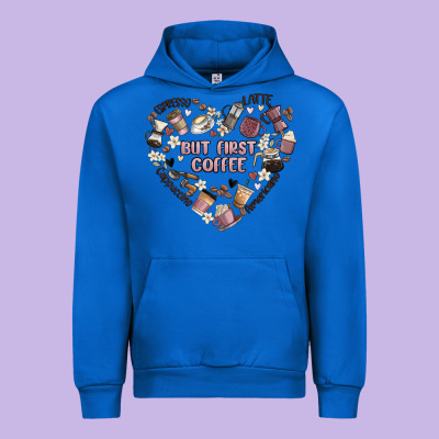 But First Coffee Urban Hoodie Designed By Maliassmallbusiness