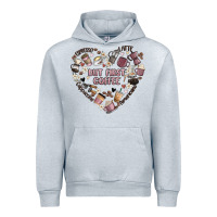 Heather Grey but first coffee Urban Hoodie - MaliasSmallBusiness