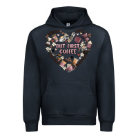 Navy but first coffee Urban Hoodie - MaliasSmallBusiness