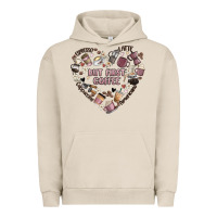 Pigment French Oak but first coffee Urban Hoodie - MaliasSmallBusiness