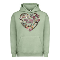 Pigment Oil Green but first coffee Urban Hoodie - MaliasSmallBusiness