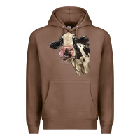 Chestnut Cute Holstein Heifer Premium Hoodie - LillyAllenDesigns
