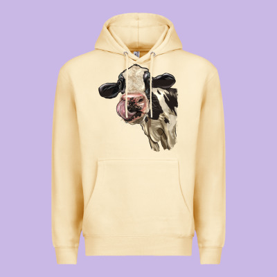 Cute Holstein Heifer Premium Hoodie Designed By Lillyallendesigns