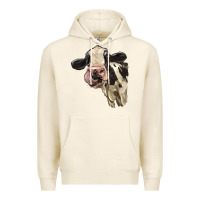 Tofu Cute Holstein Heifer Premium Hoodie - LillyAllenDesigns