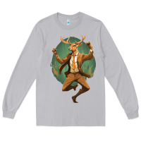 Moon Dust happy deer Long Sleeve Tee - Unal Design